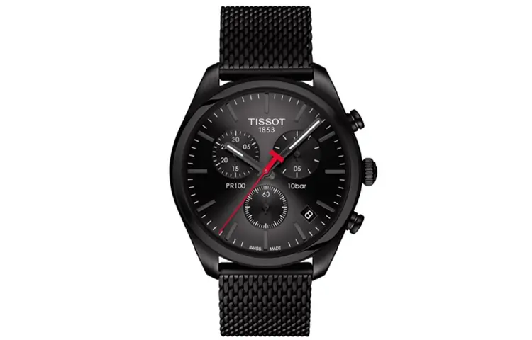 TISSOT PR100 Collection Quartz Movement Men's Watches Watch 41mm Black Dial Stainless Steel Case