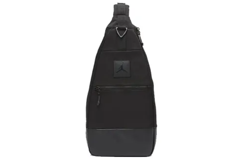 Jordan Polyurethane Combo Bag, Crossbody Bag, Chest Bag, Shoulder Bag Regular Unisex Black