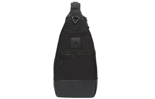 Jordan Polyurethane Combo Bag, Crossbody Bag, Chest Bag, Shoulder Bag Regular Unisex Black