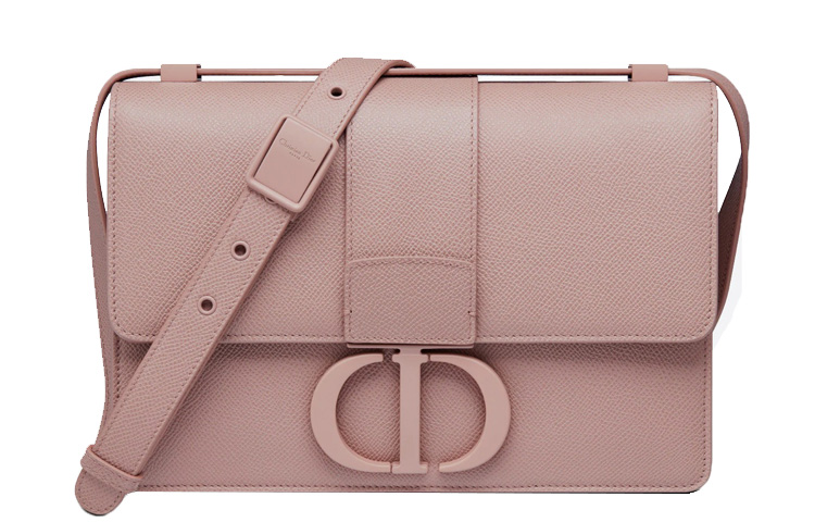 DIOR Dior 30 Montaigne Montaigne bag box bag matte grained cowhide crossbody bag women's light pink