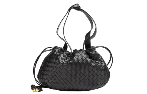 Bottega Veneta Nappa Sheepskin Handbag Women's Black
