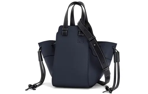 LOEWE Hammock Soft Grain Calfskin Hammock Bag, Handbag, Shoulder Bag, Crossbody Bag Women's Midnight Blue/Black
