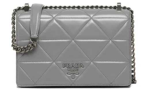 PRADA Sheepskin Chain Bag, Crossbody Bag, Shoulder Bag Women's Marble Color