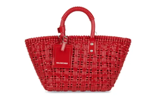 Balenciaga Calfskin Handbag Women's Red