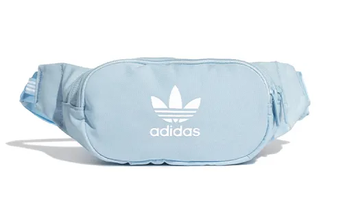 Adidas Originals Polyester Crossbody Bag, Shoulder Bag, Fanny Pack Regular Unisex Light Blue