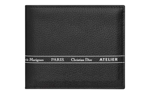 DIOR Calfskin Wallet Men's Black