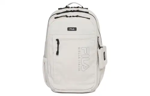 FILA Nylon Backpack Combo Bag Regular Men's Ecru