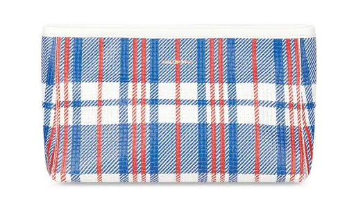 Balenciaga Calfskin Clutch Small Unisex Blue/Red