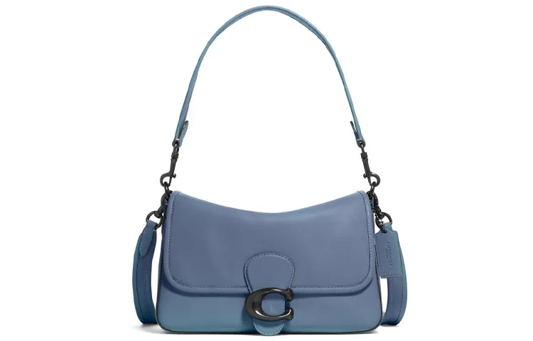 COACH Tabby Leather Shoulder Bag, Handbag, Shoulder Bag, Crossbody Bag Medium Women's Washed Denim