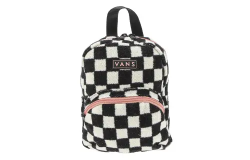 Vans Cotton Polyester Backpack Regular Unisex Black White