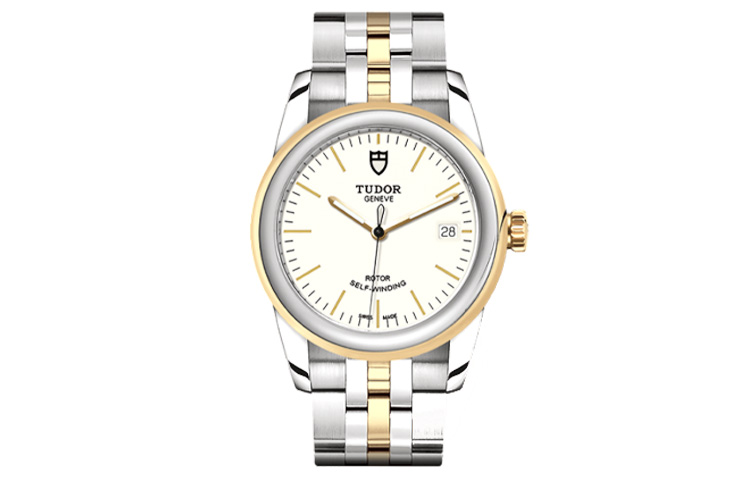 TUDOR Jun Jue Series Automatic Mechanical Movement Men's Watches Watch 36mm White Dial Steel Watch Case