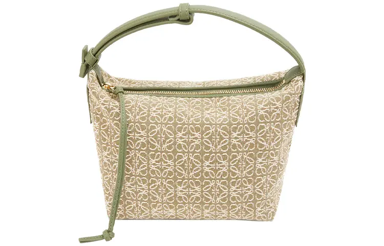 LOEWE Cubi Bag Small Anagram Jacquard Green/Avocado Green