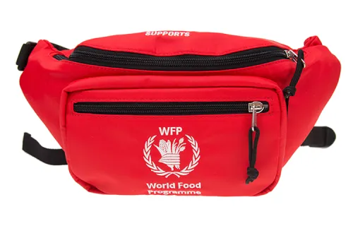 Balenciaga Nylon Fabric Fanny Pack Large Unisex Red