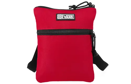 Vans Polyester Shoulder Bag, Crossbody Bag Regular Women's Red