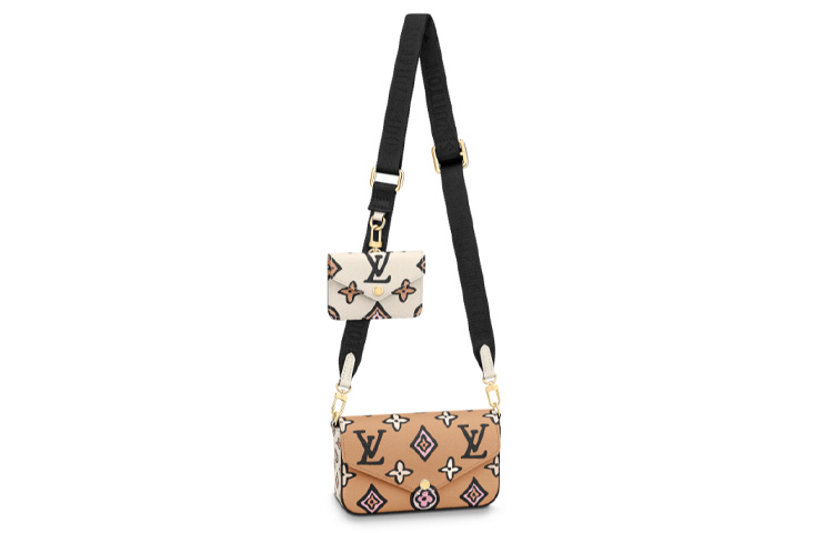 LOUIS VUITTON Félicie Strap & Go Wild At Heart Arizona Beige