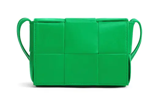 Bottega Veneta With Calfskin Small Block Small Square Bag, Shoulder Bag, Crossbody Bag Mini Men's Parrot Green