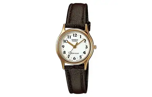 CASIO STANDARD Anti Magnetic Quartz Movement Leather Strap Watch Women's Watch White Dial