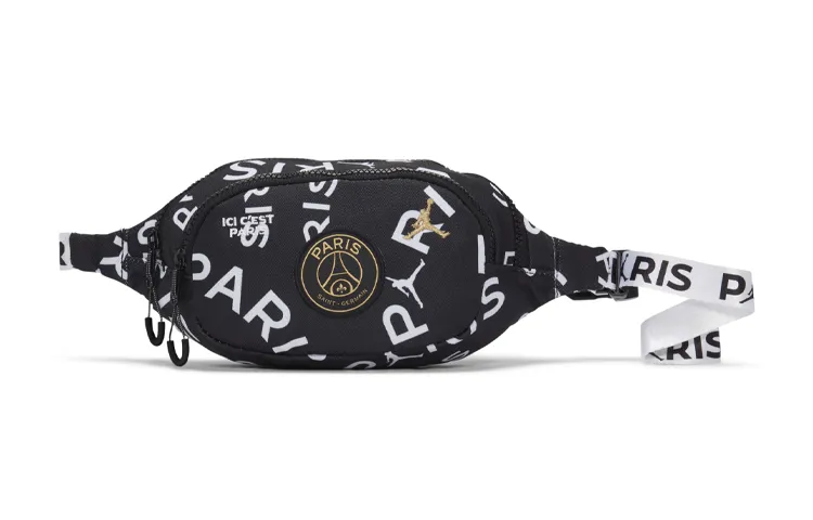 Jordan Polyester Crossbody Bag, Fanny Pack Regular Unisex Black