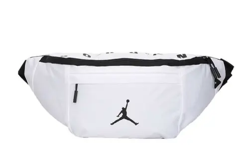 Jordan Polyester Crossbody Bag, Fanny Pack Regular Unisex White