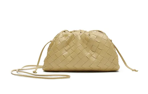 Bottega Veneta Sheepskin Handbag, Shoulder Bag Women's Cassava