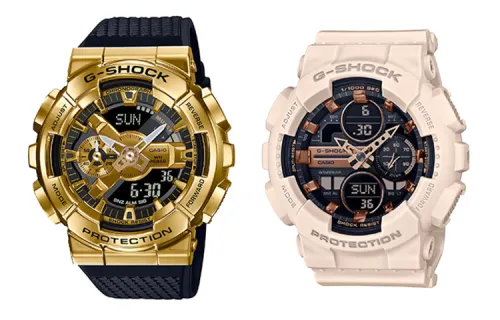 CASIO Unisex Pair Table Series Gold Watch