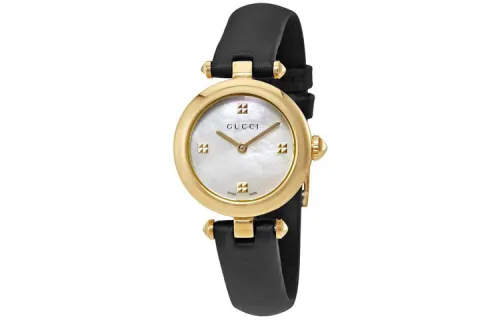GUCCI Diamantissima Wrist Watches Quartz Movement Leather Strap Mother of Pearl Color Watch Dial Women's Watch