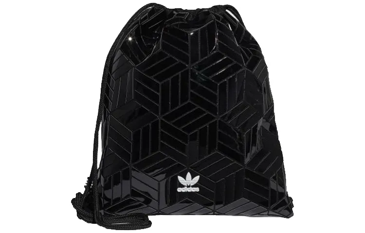 Adidas Originals X Sanzhai Lifetime, Collaboration Polyurethane Gym Bags Large Unisex Black
