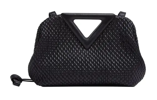 Bottega Veneta Sheepskin Clutch Women's Black