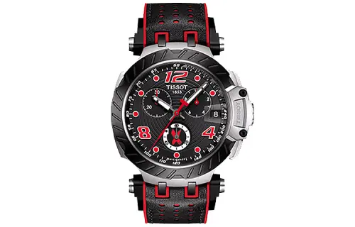 TISSOT Race Collection Quartz Movement Men's Watches Watch 43mm 43*47.6mm Black Dial Stainless Steel Case