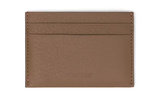 Burberry Grain Leather Wallet, Card Holder Men's Brown