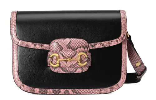 GUCCI Horsebit 1955 Leather Saddle Bag, Crossbody Bag, Shoulder Bag Small Women's