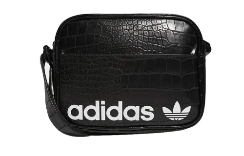 Adidas Originals Adidas Artificial Leather Polyurethane Shoulder Bag, Crossbody Bag Regular Unisex Black