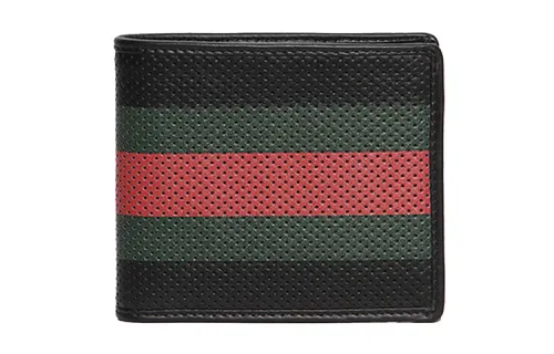 GUCCI Leather Wallet Men's Black