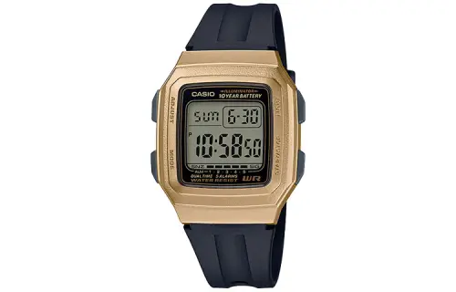 CASIO Men YOUTH 41mm Gold Watch F-201WAM-9A
