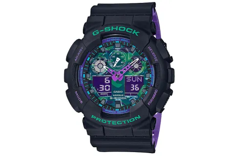 G SHOCK Chameleon Quartz Movement Resin Strap Watch Men's Watches Green Dial