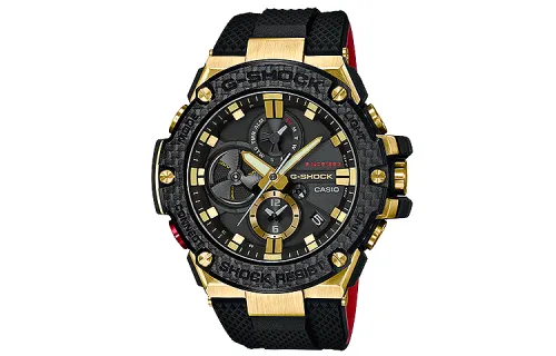 CASIO Men G-STEEL Series 53.8mm Black Watch GST-B100TFB-1A