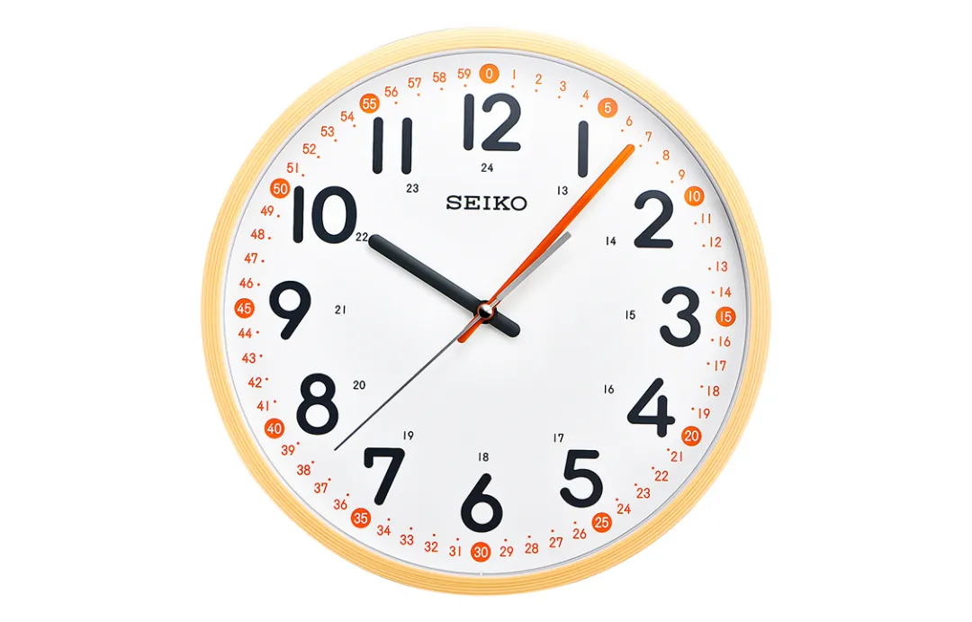 SEIKO Quartz Movement Plastic Wall Clock Kids' White QXA712Y