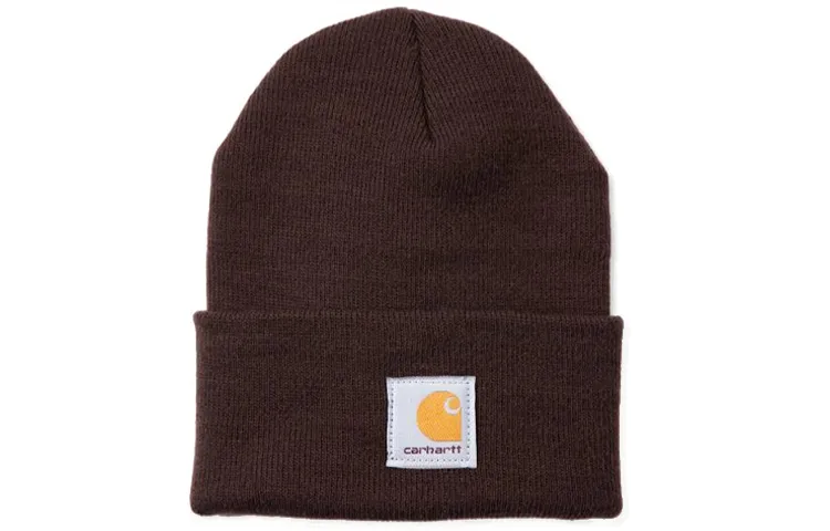 Carhartt Wip Short Watch Logo patch Beanie Hat