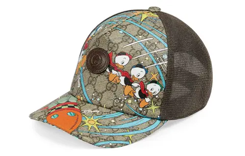 GUCCI X Disney Donald Duck Print Trucker Cap