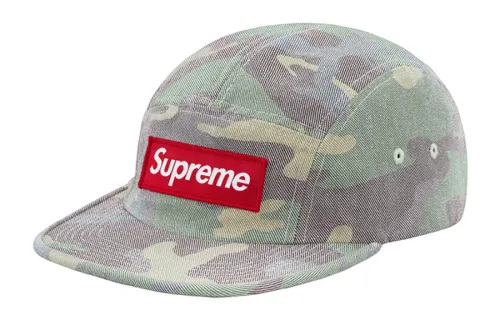 Supreme Washed Out Camo Camp Cap