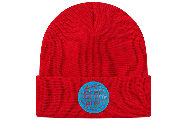 Шапка Supreme SS21 WEEK1 Lenticular Patch Beanie (разноцветная) — фото 2