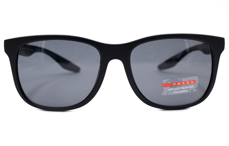 PRADA Square Sunglasses Men's Matte Black