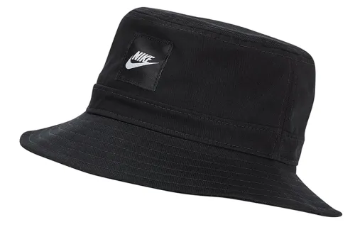 Nike Logo Cotton Woven Bucket Hat Kids' Black