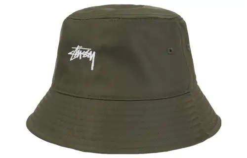Stussy Bucket Hats Unisex Olive Green