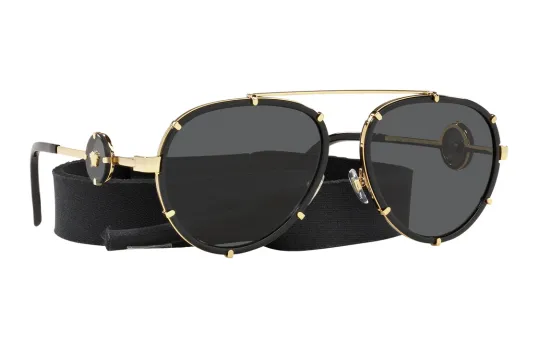 VERSACE Eyewear Aviator Frame Sunglasses