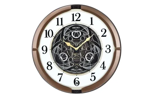 SEIKO Seiko Hourly Musical Clock Quartz Movement Wall Clock Men and Women Same Style White QXM380B