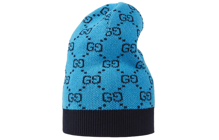 Шапка Gucci GG MULTICOLOUR (синяя)