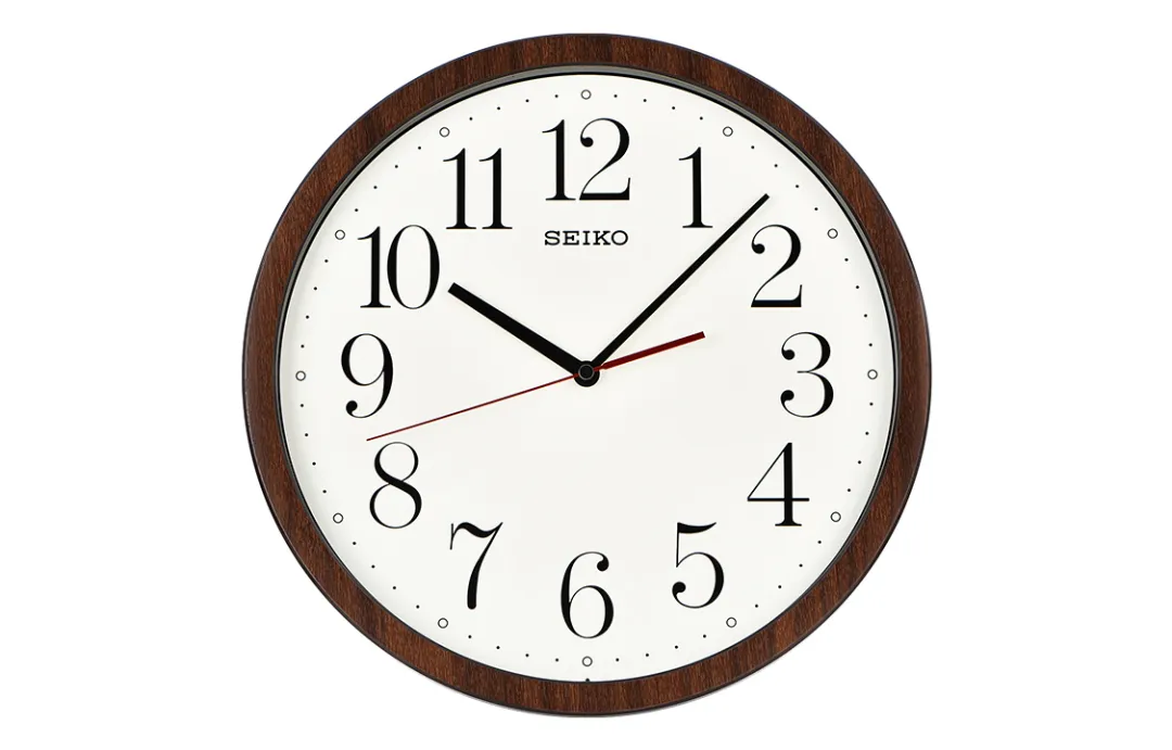 SEIKO Quartz Movement Wall Clock Unisex White