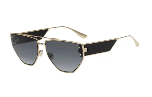 DIOR Sunglasses Unisex Black Gold
