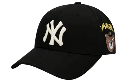 MLB Cotton Baseball Caps Unisex Black